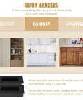 Image showcasing Black Aluminum Hidden Recessed Door Handles 2 Pack Concealed Cabinet Pulls for furniture and drawers.