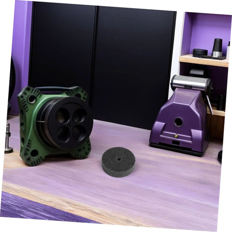 6 Pack Nylon Polishing Wheels With 10Mm Hole For Metal Finishing And Car Detailing To Smooth Surfaces Fast on a workbench.