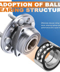 Image of Front Or Rear Wheel Hub Bearing Assembly 5 Lug With ABS Sensor Compatible With Chevy Equinox and Malibu showing ball bearings
