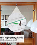 20 Pack Brown Plastic Glass Retainer Clips For Bathroom Mirrors And Cabinet Doors Heavy Duty Window Holders securing a mirror.