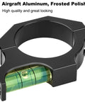 Close-up of 30mm Rifle Scope Bubble Level Kit For Rock Solid Vertical Alignment Aluminum Scope Leveling Tool To Eliminate Cant