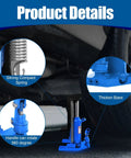 Heavy Duty 20 Ton Hydraulic Toe Jack with strong compact spring and thickened base for textile mill machinery lifting.