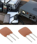 Radio setup with RF equipment and two ceramic filters from 20 Pack Ten Point Seven Megahertz Ceramic Filter Crystal Oscillators For RF And IF Circuits Precise 150 Kilohertz Bandwidth Filtering Narrow Bandwidth Ideal For Radio Nerds And Techies