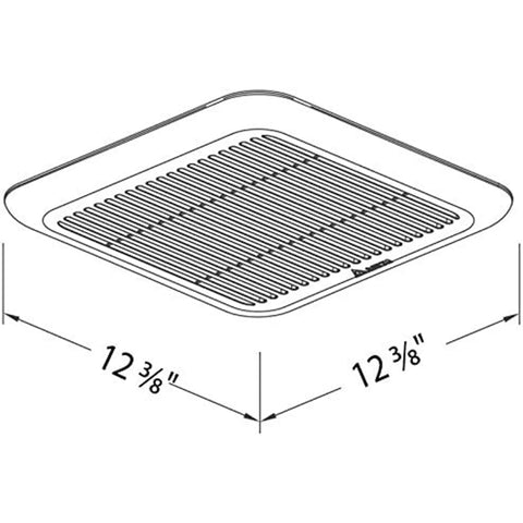 Diagram of Quiet Bathroom Exhaust Fan With Brushless DC Motor, Energy Efficient No Fuss Performance, 80/110 CFM Adjustable Speed