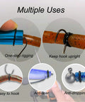 Bass Fishing Wacky Rig O Ring Kit, 200 Silicone Rings For Wacky Rig And Neko Rig, Fits 4 to 5 Inch Senko Finesse Soft Plastic Worms