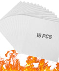 High Temperature Ceramic Fiber Gasket Paper Sheets Measuring 11 By 12 Inches And One Eighth Inch Thick Ideal For Insulation In Stoves Furnaces And Fireplaces This 15 Pack White Set Keeps Gaskets Sealing Tight And Safe UCandy. Fire flames background.