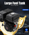 Beefy 15HP 420cc 4 Stroke Gasoline Engine Horizontal Shaft Air Cooled Pull Start Motor with large fuel tank for tough jobs