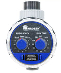Front view of Water Timer For Hose Sprinkler Garden Irrigation Controller With Two Dials No Water Pressure Required Adjustable Schedule
