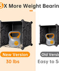 Comparison of new and old 20 Cube Portable Storage Organizer Set with 14 By 14 Inch Large Cube Shelves for durability.