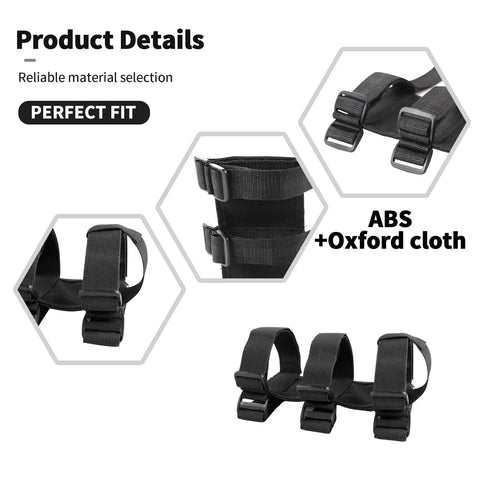 Ford Bronco Trunk Mount for Fire Extinguisher Beefed Up Heavy Duty 3 Lb Carrier Rugged Roll Bar Holder with ABS Oxford cloth