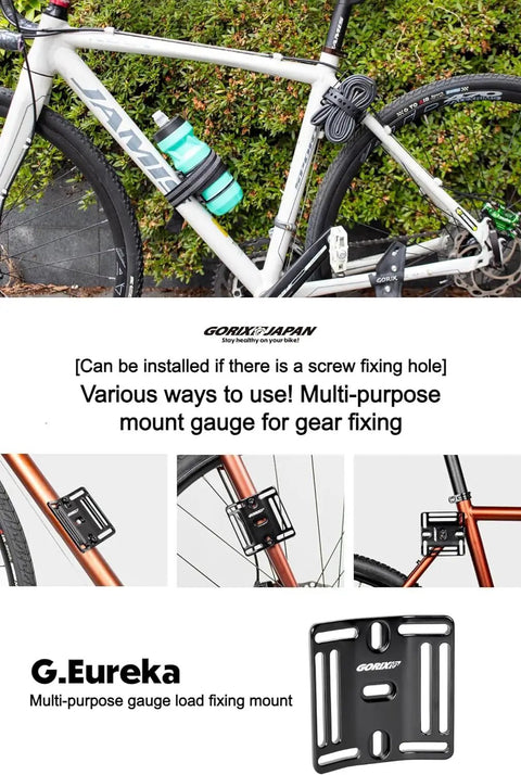 Front Fork Universal Bottle Cage Mount For Bikes No Fuss Water Bottle Holder For Bikepacking And Gravel Rides on bicycle