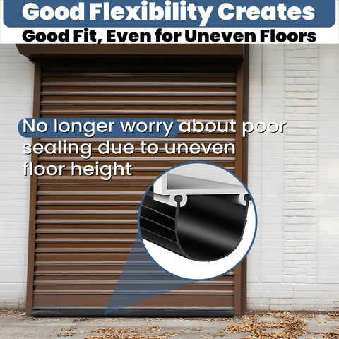 16ft vinyl garage door bottom seal with 5/32 in bead ends, 3 in width for Wayne Dalton 8000/9000 series doors.