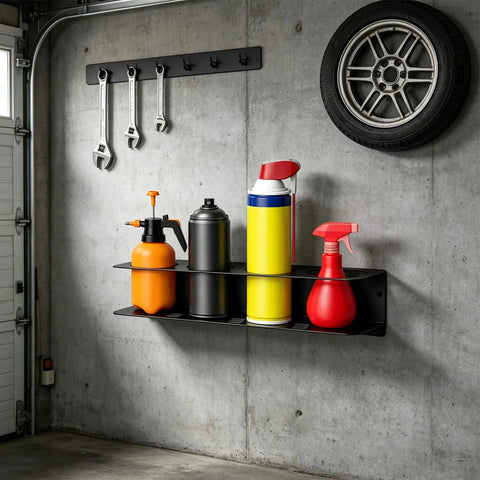 Heavy Duty Garage Tool Organizer Wall Mount With Carbon Steel Construction Adjustable Hooks And Wall Mounted Tool Holder