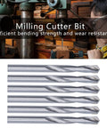 8mm Tungsten Steel Twist Drill Bit Set, 10 Pcs Straight Shank End Mill Bits for PCB CNC Metal Wood Plastic displayed in workshop