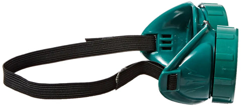 Side view of 36U50 Welding Safety Glasses IR Filter Shade 5.0 Lens Rigid Frame with double-walled eyecups and elastic strap.