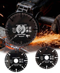 3 Pack 4.5 Inch Diamond Cutting Wheel For Angle Grinder Dry And Wet Use Heavy Duty Indestructible Disc in action on metal