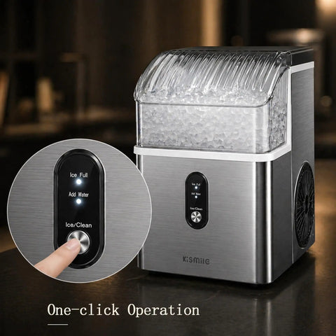 Nugget Ice Maker Countertop With 35 Lbs Per Day Fast Ice In 7 Minutes Soft Chewable Pebble Ice For Home Kitchen Bar Office