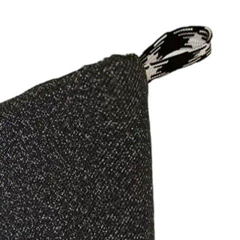 Close-up of black and white tear-resistant fabric from Dog Bite Sleeve Training Gear For Puppies Sturdy Interactive Bite Protection Sleeve For Safe Play Two Tone Black And White Entry Level Training Equipment For Calm Controlled Puppy Biting Sessions