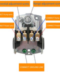 Well Water Pressure Switch For Pump 40 To 60 PSI Auto Electrical Control Adjustable Differential One Quarter Inch Female NPT