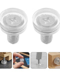 Adjustable Non Slip Furniture Feet With M8 Threaded Design, PVC and metal round glides for wobble free stability, 40 pack
