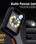 Handheld Digital Microscope 500x With 3.0 Inch LCD Screen Autofocus And 8 LED Lights No External Monitor Needed 8GB TF Card Included For Photo And Video USB Microscope for close-up inspection