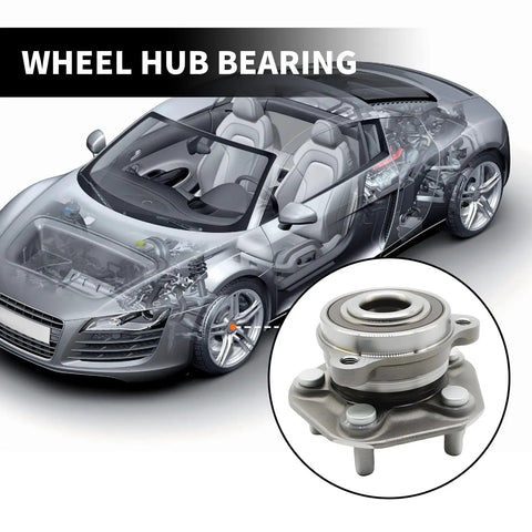 Tesla Front Wheel Hub Bearing Assembly Drop In Replacement for Model 3 2018 2019 2020 2021 2022 and Model Y 2020 2021 2022 AWD Left or Right 7753030 Premium Quality Do It Yourself Friendly inset with car diagram
