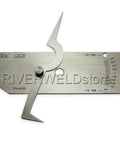 V-WAC Single Weld Gage For Fast Weld Inspections, Checks Undercuts And Pits, Crown Height And Porosity, Inch Markings Only