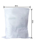 20x20 inch cold brew filter bag shown with dimensions 20 inches by 20 inches for 5 gallon buckets. 100 Pack Cold Brew Filter Bags 20 By 20 Inch For Five Gallon Buckets Boss Grade Commercial Cold Brew Filters Brew Up To Five Pounds Of Coffee Durable Sock Style Filter For Home And Cafe.