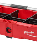 Gutsy Modular Tool Tray For Tradesmen Heavy Duty Plastic Organizer in red, featuring interior dividers for organized storage.