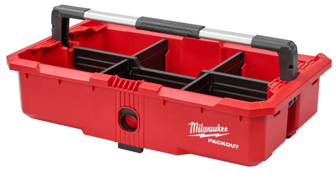 Gutsy Modular Tool Tray For Tradesmen Heavy Duty Plastic Organizer in red, featuring interior dividers for organized storage.