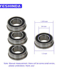 Beefed Up Front Wheel Bearing Conversion Kit with dimensions, includes 4 bearings, fits Husqvarna Poulan Craftsman Jonsered