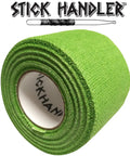 Top Notch Cotton Gauze Drumstick Grip Tape Anti Slip Pro Pack Ten Count green tape roll close-up for enhanced grip.