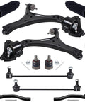 Beefed Up Front Suspension Kit For Honda Accord 2013 To 2017 And Acura TLX 2015 To 2020 2.4L With Front Lower Control Arms Ball Joints Inner And Outer Tie Rods And Sway Bar End Links