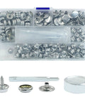 150 Piece Canvas Snap Kit Stainless Steel Marine Grade 3 Eighth Inch Socket Snaps Easy Install With Two Setting Tools