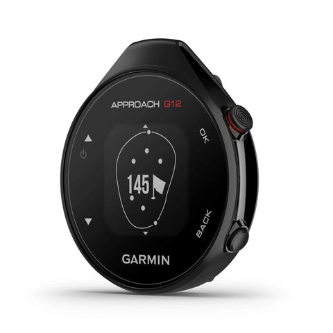 Approach G12 Clip On Golf GPS Rangefinder With 42k Plus Preloaded Courses Green View Yardages And Big Numbers Digital Scorecard