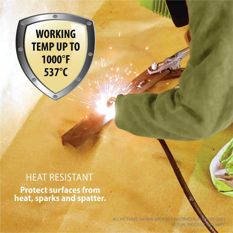 Rock Solid Heavy Duty Fireproof Welding Blanket With Heat Resistant Fiberglass Cover Blocks Scorching Sparks And Flames Up To One Thousand Degrees Surefire Choice For Shop Jobs No Sweat
