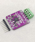 Top view of MAX31865 PT100 And PT1000 RTD Temperature Sensor Amplifier Board For Arduino with green terminal block and pins visible.