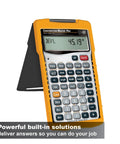 Do It All Construction Master Pro Calculator For Contractors And Builders With Feet Inch Fraction Math Quick Layouts Bids Estimates And Unit Conversions You Prefer shown in a side view with built-in solutions