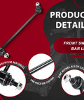 Upgrade Your Drive With This Durable Front Lower Control Arm Kit Featuring 4 Pieces Including Ball Joints And Sway Bar Links To Keep Your VW Passat Or Beetle Rolling Smooth And Safe On The Road. front sway bar link, zinc alloy, for VW suspension