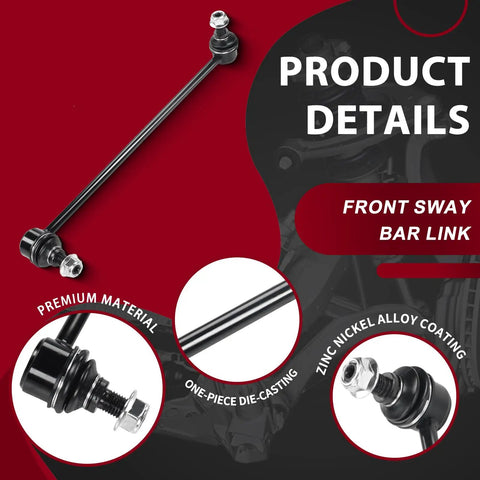 Upgrade Your Drive With This Durable Front Lower Control Arm Kit Featuring 4 Pieces Including Ball Joints And Sway Bar Links To Keep Your VW Passat Or Beetle Rolling Smooth And Safe On The Road. front sway bar link, zinc alloy, for VW suspension