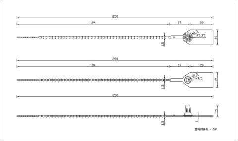 Tamper Proof Plastic Zip Tie Seals With Numbered Security Tags, Disposable Self Locking Ties, 250mm Length, Red, Super Handy For Fire Extinguishers, Cash Bags, Vehicle Doors, Sprinkler Systems, Clinical Waste, Tractors And Trailers