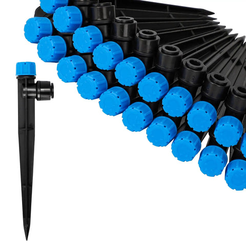 Easy Install 1 Quarter Inch Drip Emitter Kit With Adjustable Flow And 360 Degree Fan Sprayer No Tools Needed 20 Pack