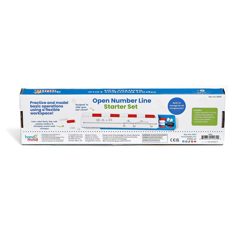 Open Number Line Starter Set box showing product details and illustrations