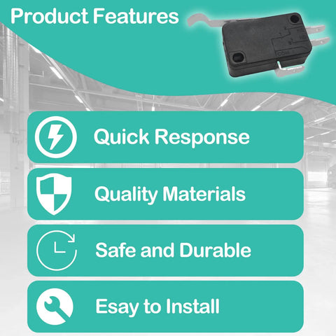 Industrial SPDT Micro Switch With Roller Lever Snap Action, Built To Last Heavy-Duty Industrial-Grade Replacement