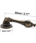 Antique Vintage Pulls With Pendant For Dresser Drawer Cabinet Furniture Bronze Zinc Alloy 5 Pack Includes Screws For Easy Installation Total Length 95mm Pendant Style Handles In Bronze Finish For Chest Wardrobe Cupboard And Other Furniture