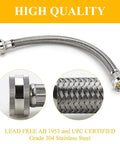 4 Ft Steam Dryer Hose Installation Kit With 90 Degree Space Saver Elbow, 1 Ft Inlet Adapter And Brass Y Connector
