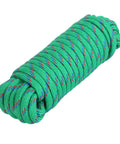 Three Eighths Inch Diamond Braided Polypropylene Rope Fifty Feet With Five Hundred Pound Load Capacity All Weather UV Resistant Utility Cord