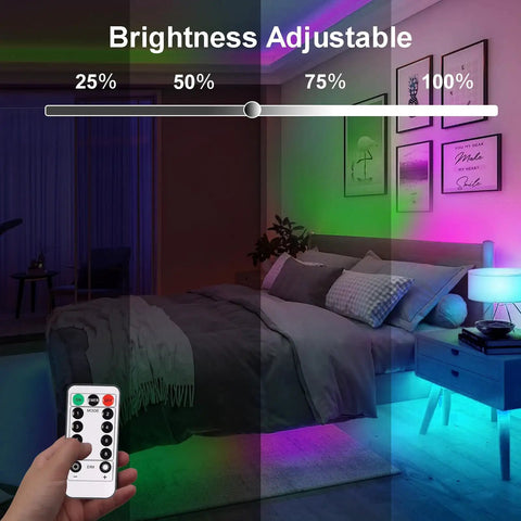 Battery Powered LED Strip Lights 9.8Ft Multicolor With Remote Dimmable Timer Waterproof Flexible Tape For Indoor Outdoor Decor TV Backlight Bedroom Kitchen Boat Table Garden Dope Mood Lighting