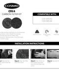 Replaceable Activated Charcoal Range Hood Filter for 5MU30 and 5MU36 installation instructions