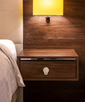 Concealed Round Cabinet Knobs In Matte Brass Single Hole Drawer Pulls For Kitchen Cupboard And Dresser Easy Install No Fuss Color Options To Match Any Decor Sturdy Gold Hardware on wooden nightstand drawer